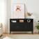 [en.casa] Janakkala Black Sideboard 119x80cm